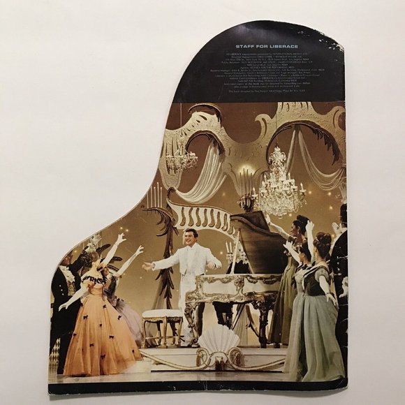 Liberace On Stage Tonight 60's 70's Vintage Piano Shape Music Program - not cd - Picture 7 of 8